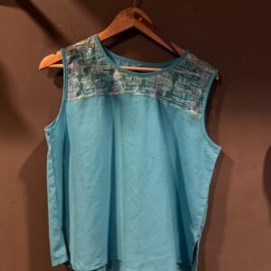 KOREAN SLEEVE LESS TOP size - F