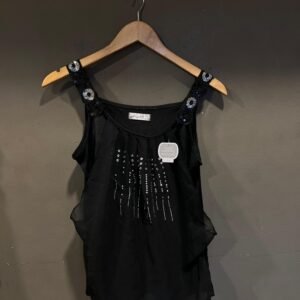 KOREAN SLEEVE LESS TOP size - F